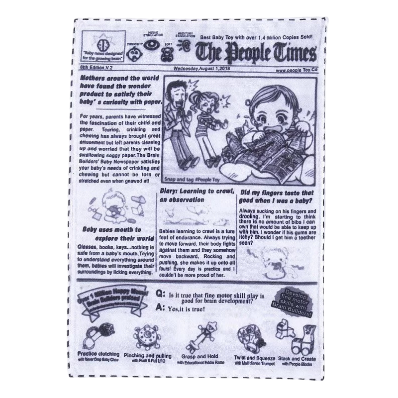 Squeaky Newspaper Dog Toy – Crinkle Paper Inside for Extra Fun