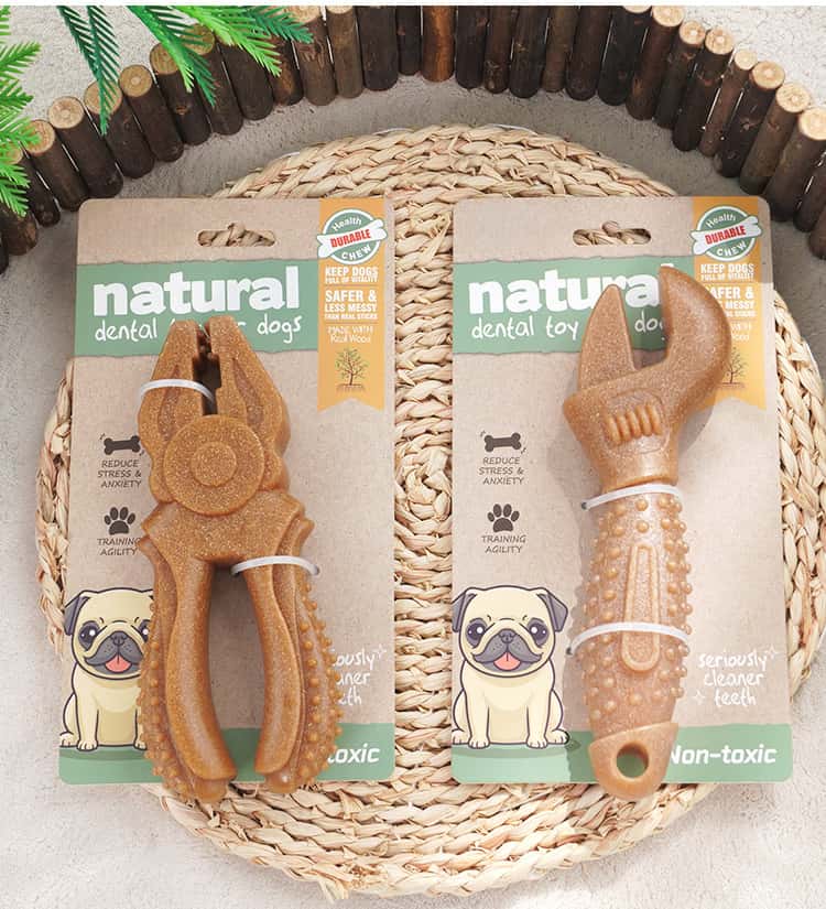 Wood-Plastic Chew Stick – Wrench-Shaped