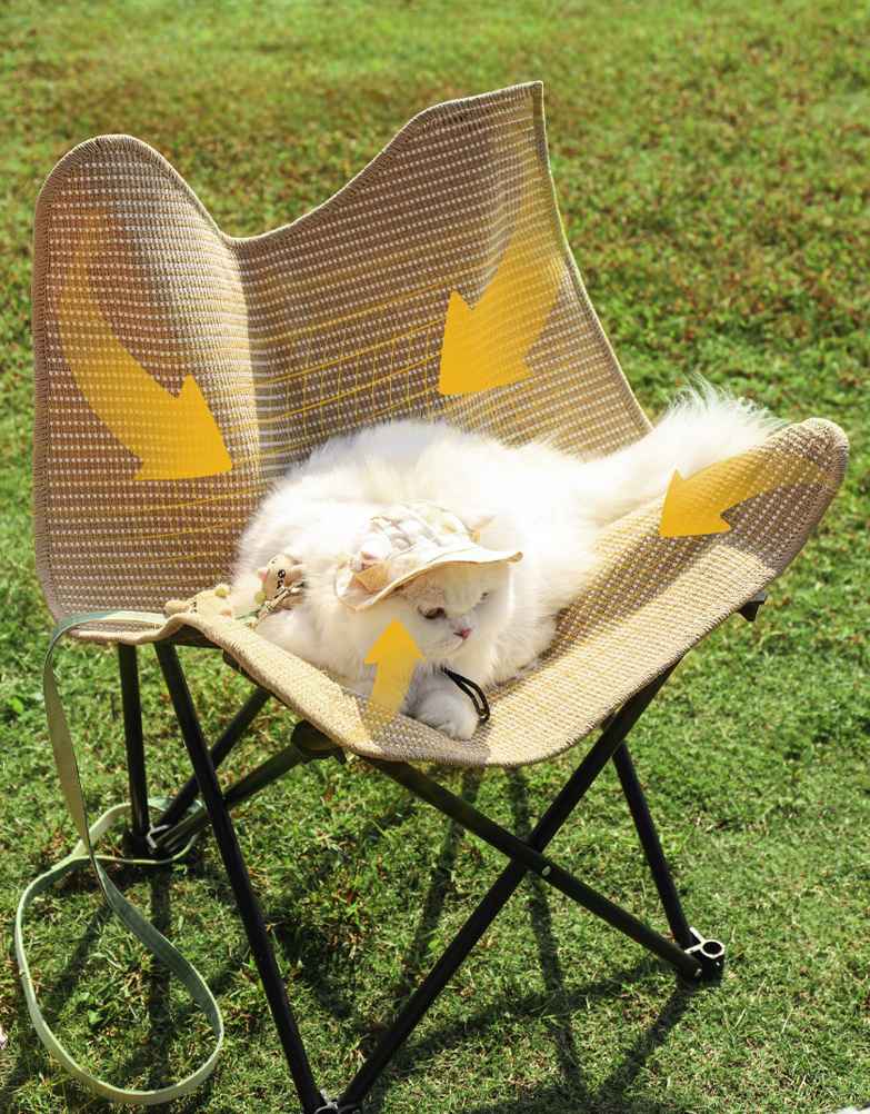 Foldable Sisal Cat Scratcher Lounge Chair