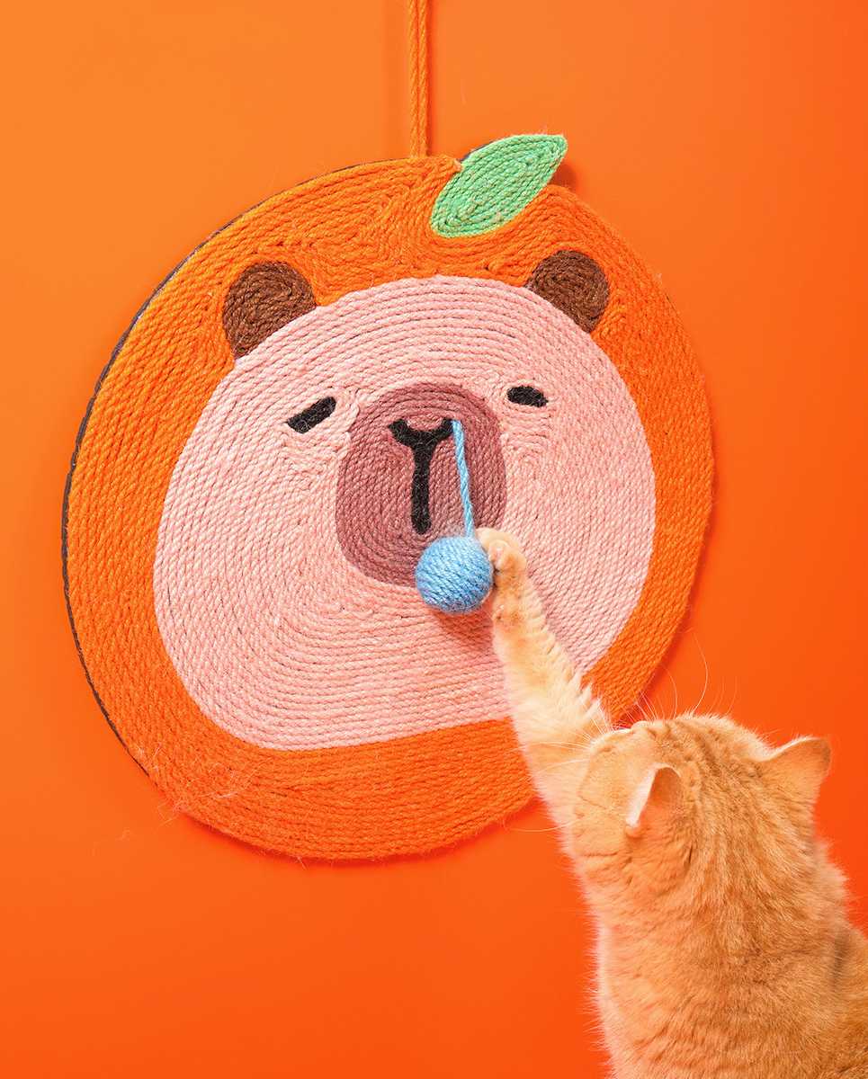 Fruit & Guinea Pig Sisal Big Cat Scratcher