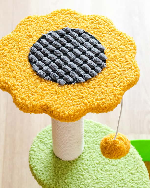 Felt Cat Tree with Built-in Bed