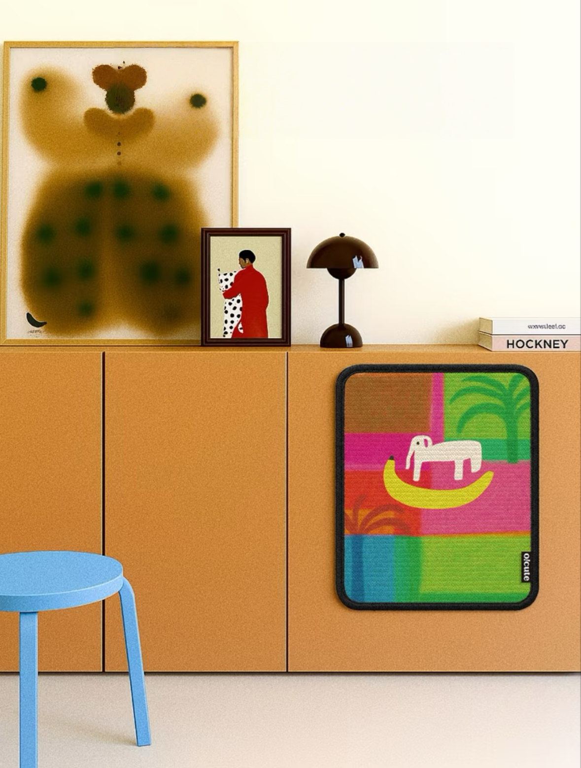 Durable Self-Adhesive Sisal Cat Scratcher – Banana Elephant