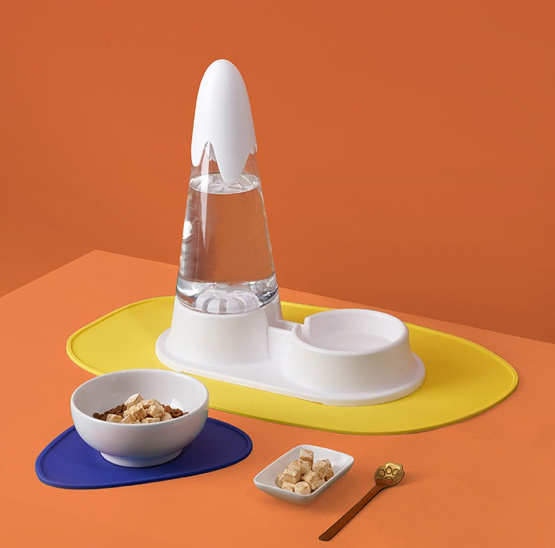 Geometric Colorblock Feeding Mat