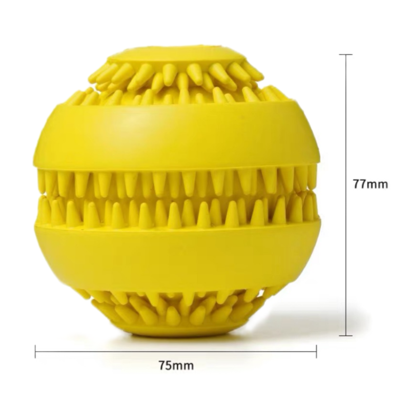 Durable Treat-Dispensing Dog Toy Ball – Teeth Cleaning & Mental Stimulation