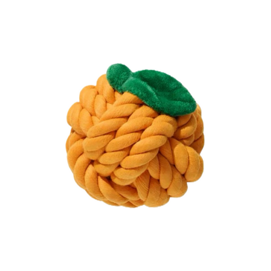 Botanical Garden Dog Rope Toy – Orange
