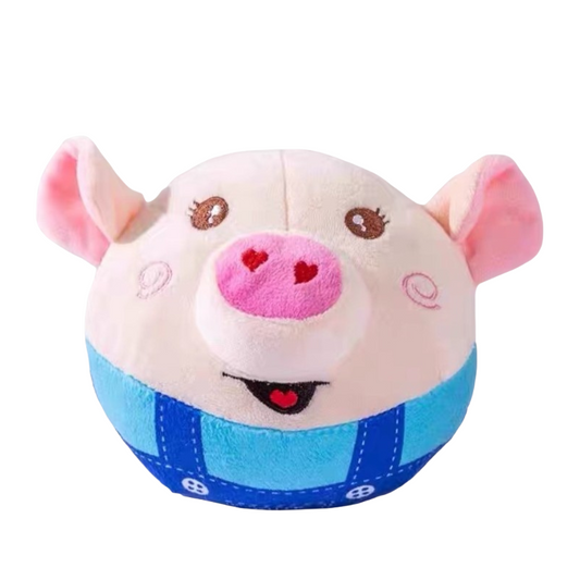 Electric Bouncing Dog Toy – Blue Pig