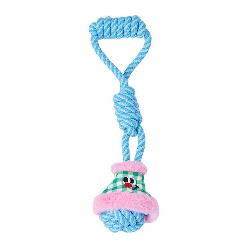 Durable Rope Tug Toy with Squeaker