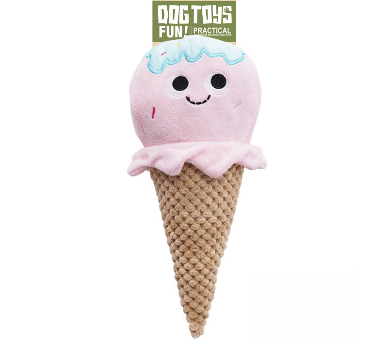 Snack Time Squeaky Plush Dog Toys