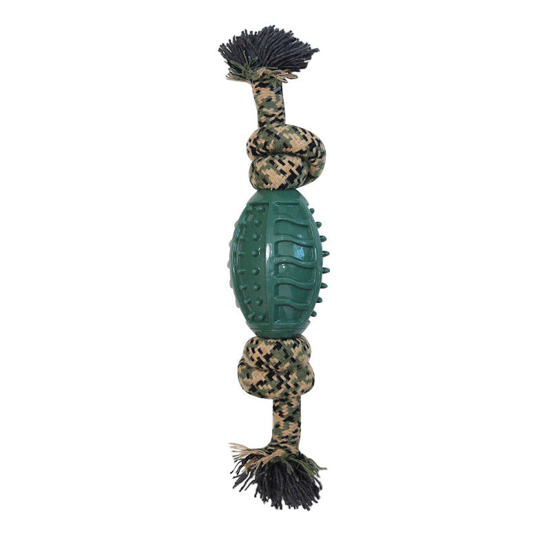 Camouflage Rope Ball Dog Toy