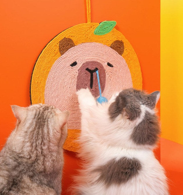 Fruit & Guinea Pig Sisal Big Cat Scratcher