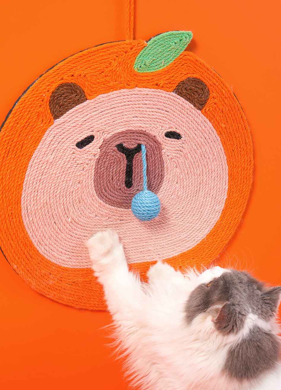 Fruit & Guinea Pig Sisal Big Cat Scratcher