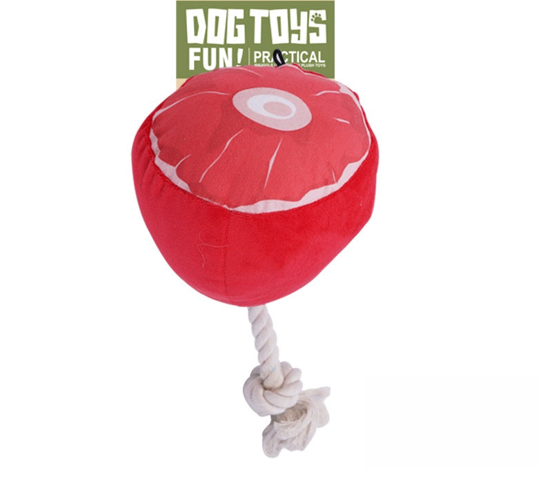 Snack Time Squeaky Plush Dog Toys