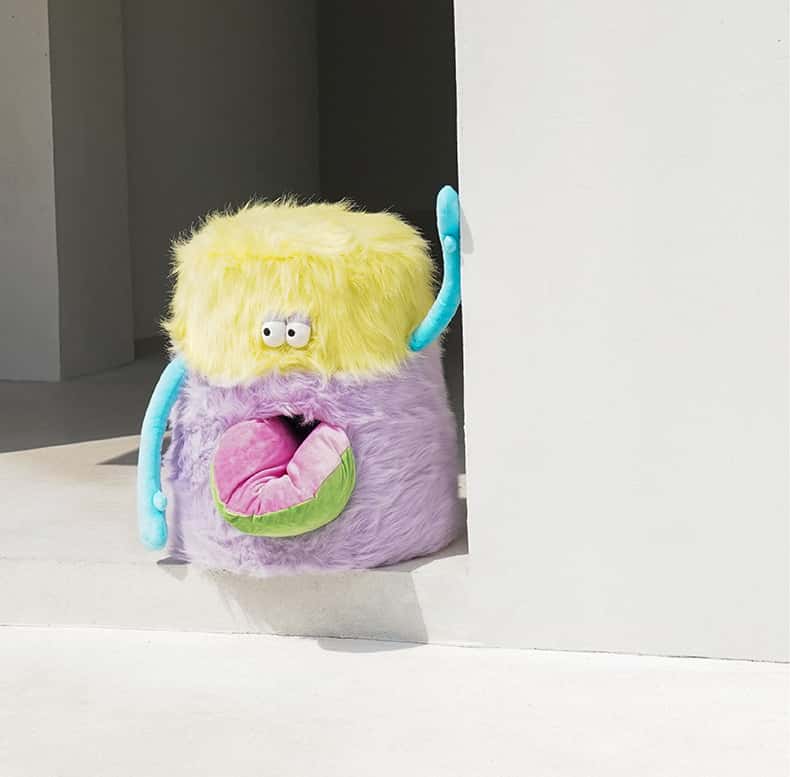 Monster-Shaped Pet Ottoman & Cat House