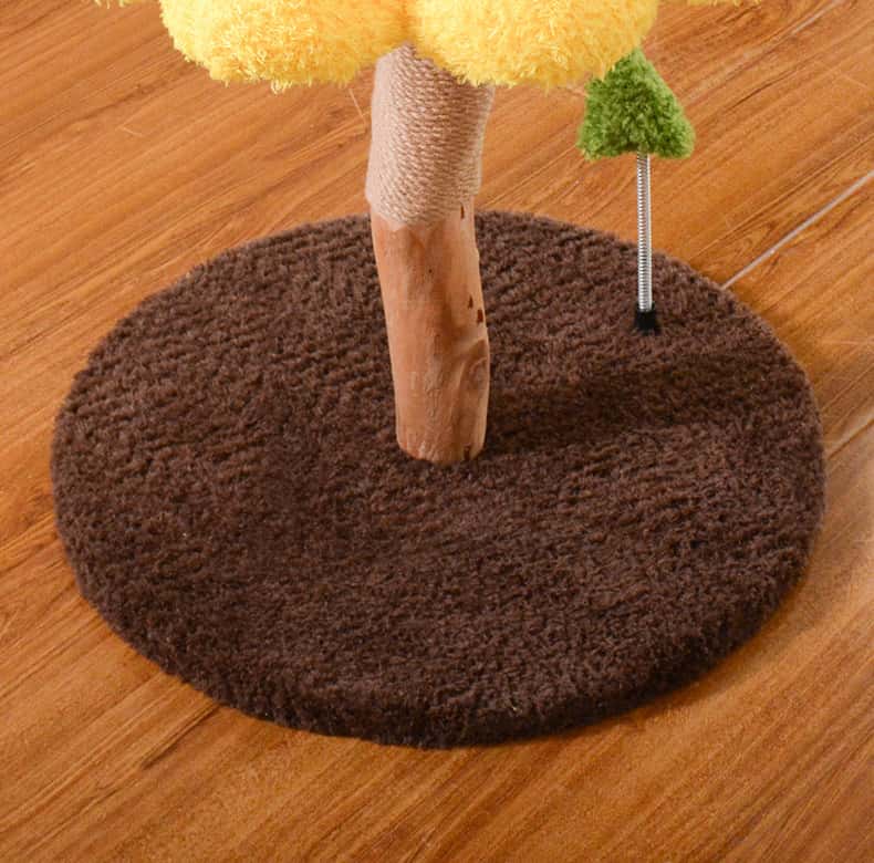 Sunflower Solid Wood Cat Tree