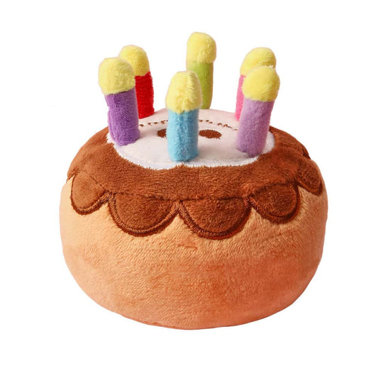 Birthday Cake Plush Dog Toy