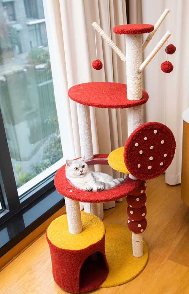 Strawberry Skewer Cat Tree Tower