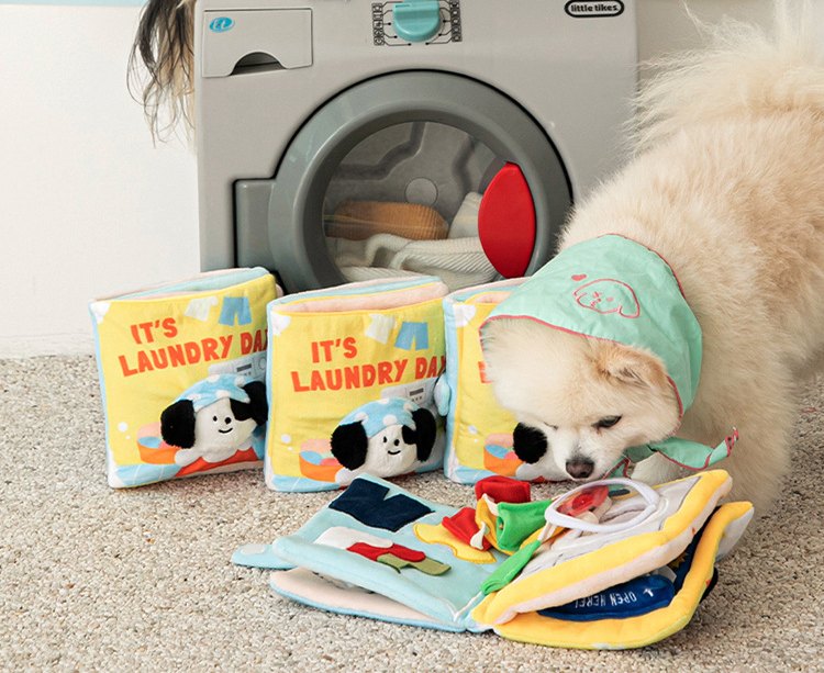 Interactive Snuffle Book for Dogs - My Laundry Day(Difficulty Level 2)