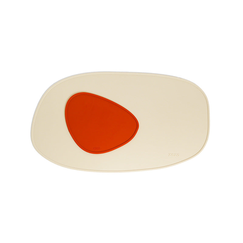 Geometric Colorblock Feeding Mat