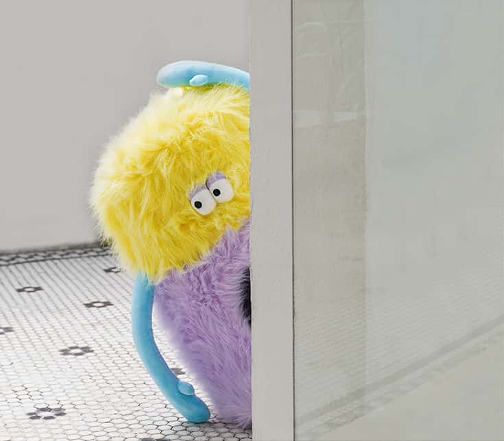 Monster-Shaped Pet Ottoman & Cat House