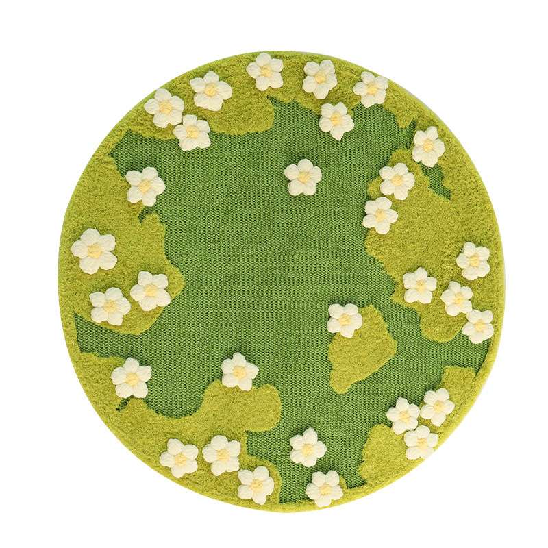 Floral Sisal Cat Scratcher Rug